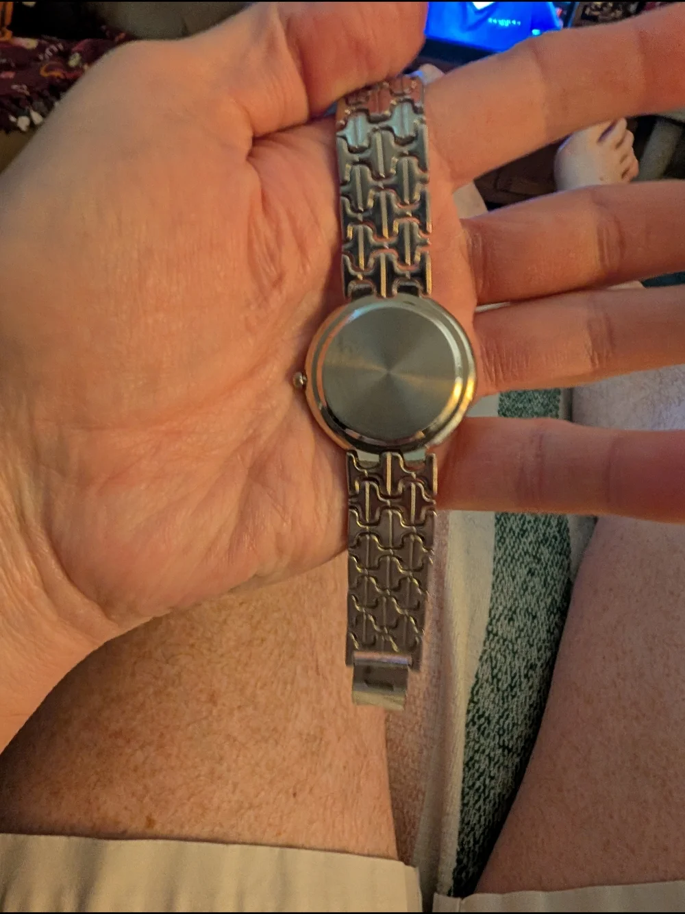 Triton Suisse Silver Quartz Bracelet Watch - White Dial With Brand New Battery